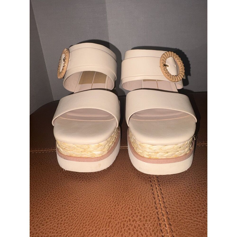 Dolce Vita Espadrille Lauryn in Cream Stella Wedge Sandals | Size 8.5 - Picture 6 of 9